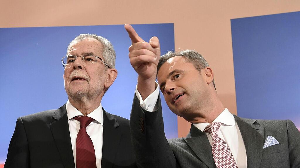 Norbert Hofer und Alexander Van der Bellen kämpfen um den Einzug in die Hofburg.