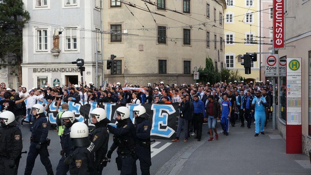 Fanmarsch Marseille vs. Red Bull Salzburg