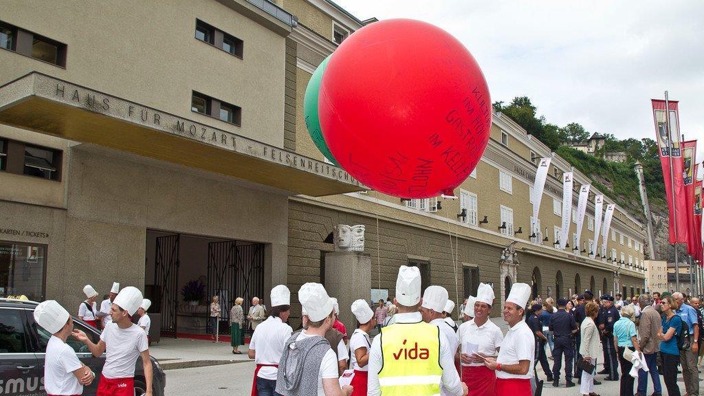 Gastronomen-Demo am Residenzplatz