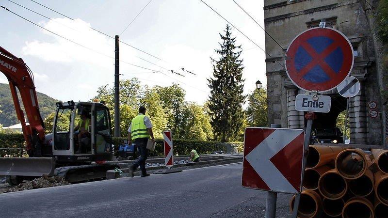 Baustelle Müllner Hauptstraße