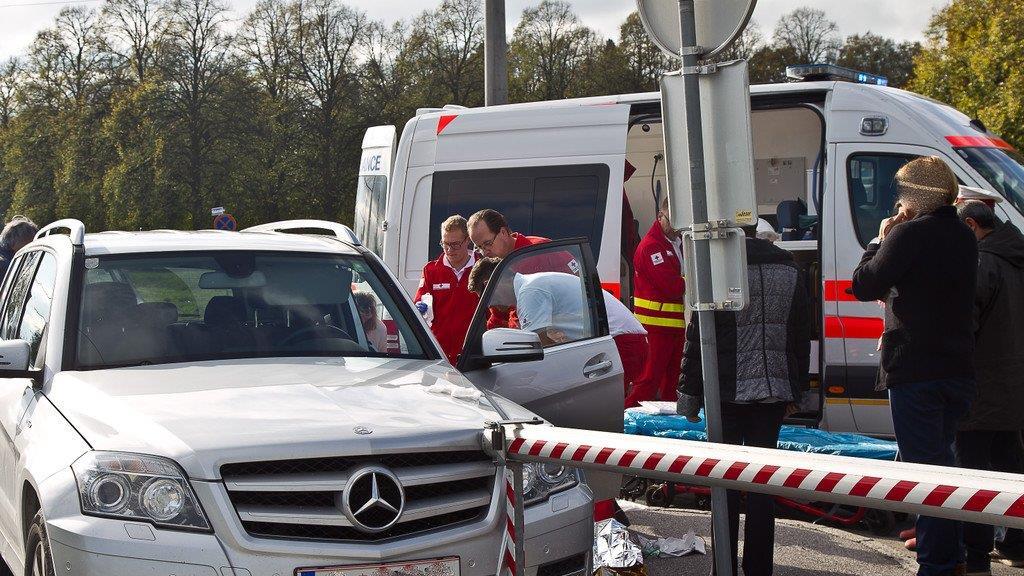 Pkw-Crash vor Red-Bull-Arena
