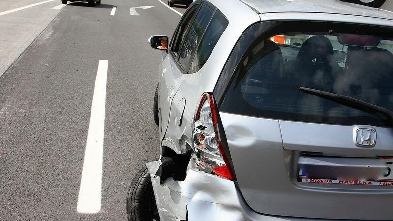 Crash beim Autobahndreieck