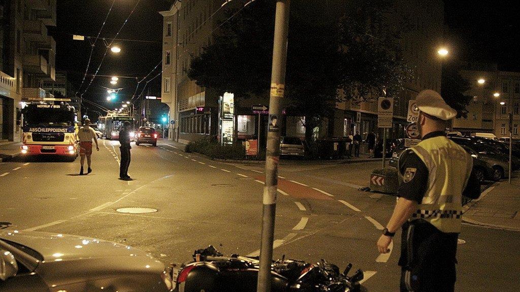 Crash in der Gabelsbergerstraße