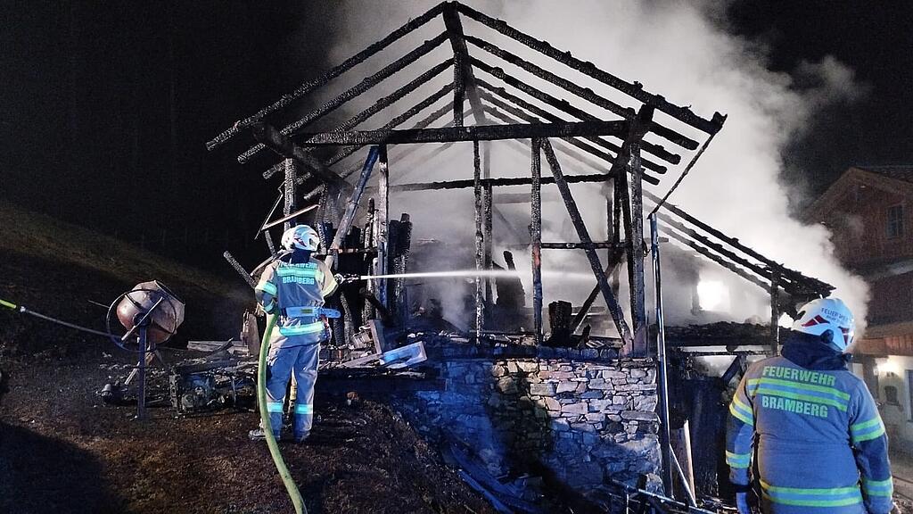 Stallbrand in Bramberg