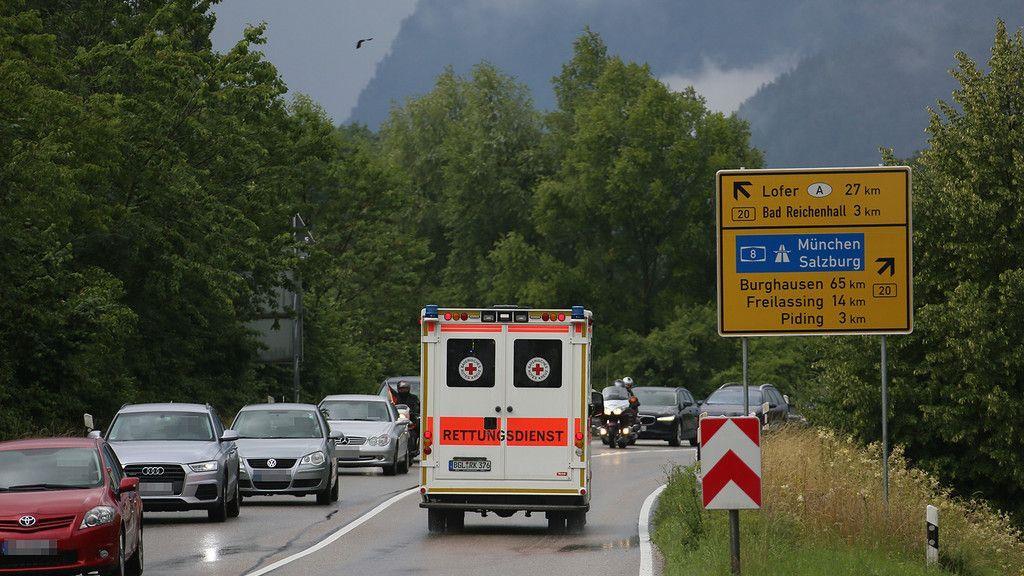 Unfall auf der B21 in Bad Reichenhall