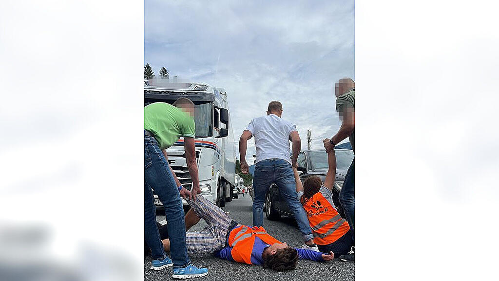 Klimaprotest Brennerautobahn