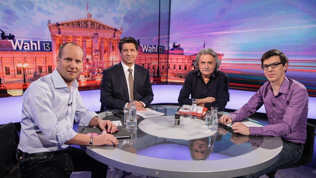 NEOS, KPÖ und Piraten in der ORF-Debatte zur NR-Wahl