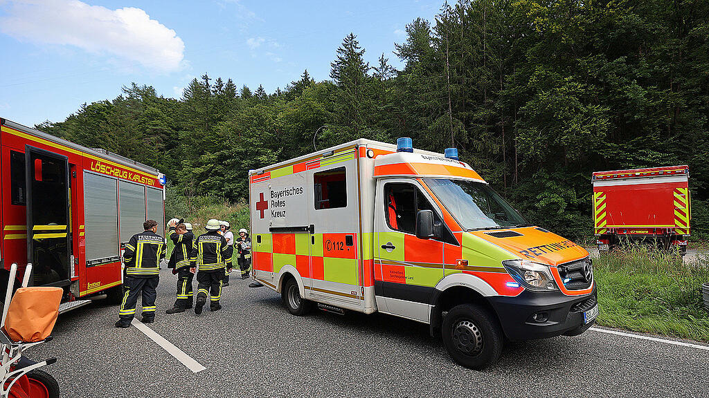 Crash auf B21 in Bayern