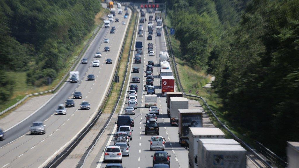 Urlauberverkehr auf der A8