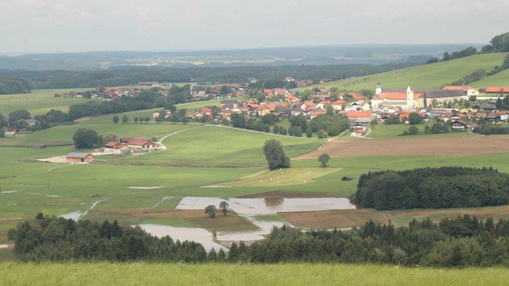 Starkregen sorgt für Überschwemmung