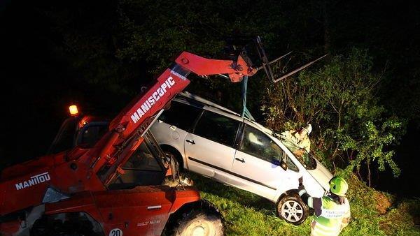 Bilder der Unfallstelle in Nußdorf