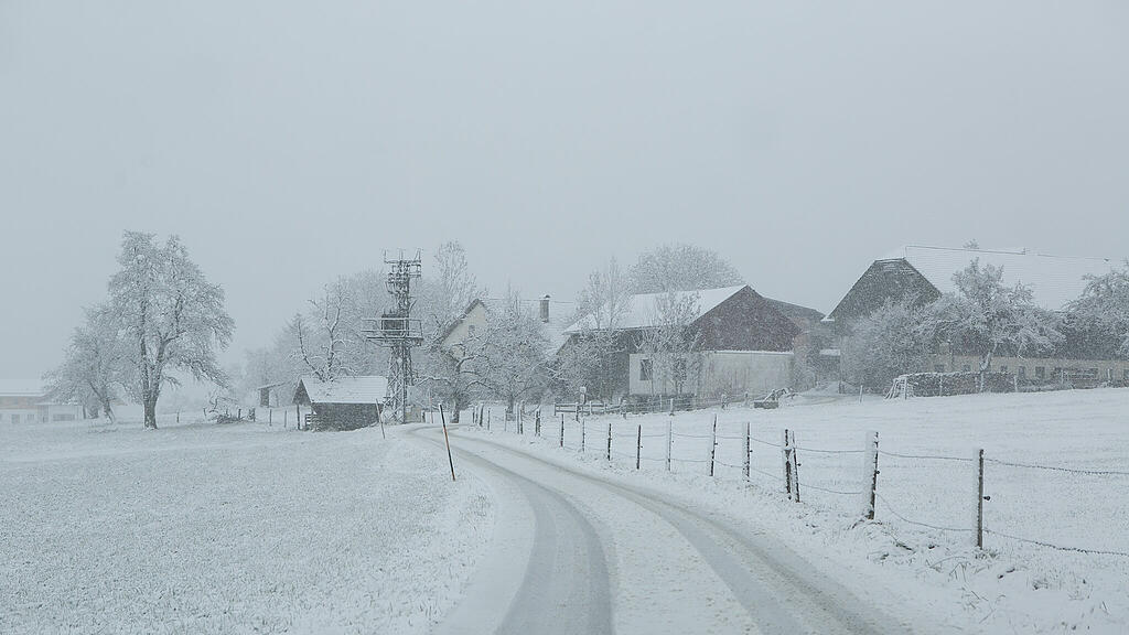 Schnee am Haunsberg