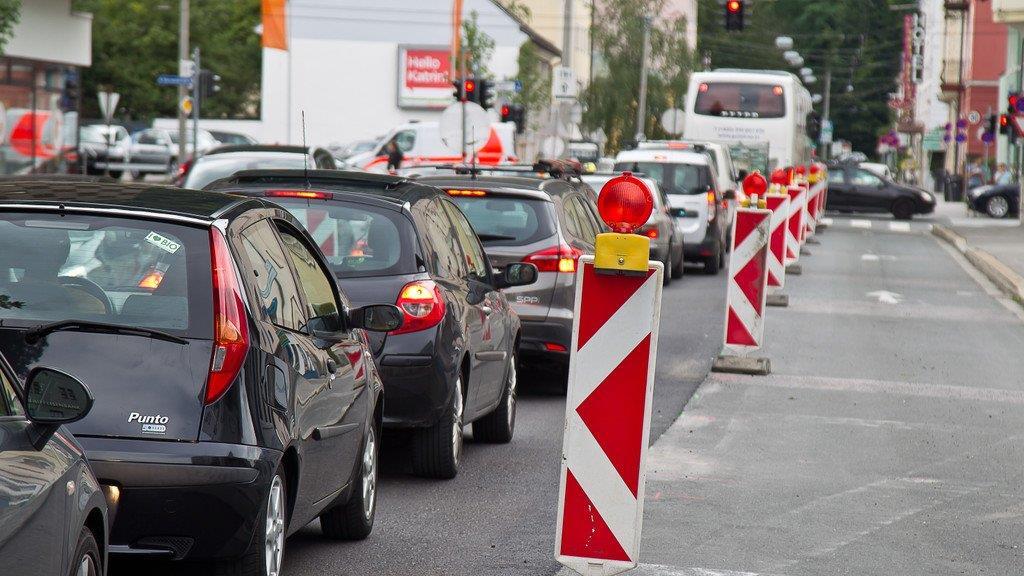 Baustellenchaos in der Voglweiderstraße