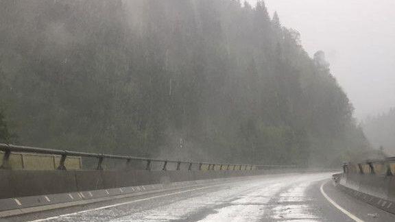 Hagel auf der B311
