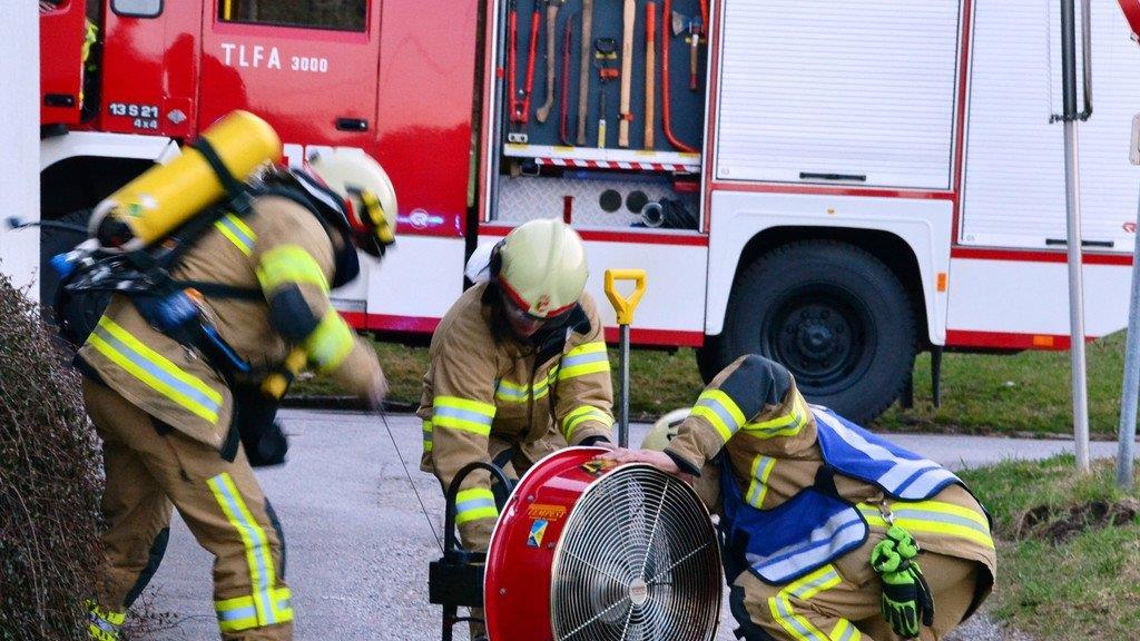 Feuerwehr in Grödig in Rekordzeit am Einsatzort