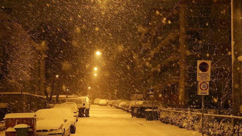 Schneechaos in der Stadt Salzburg