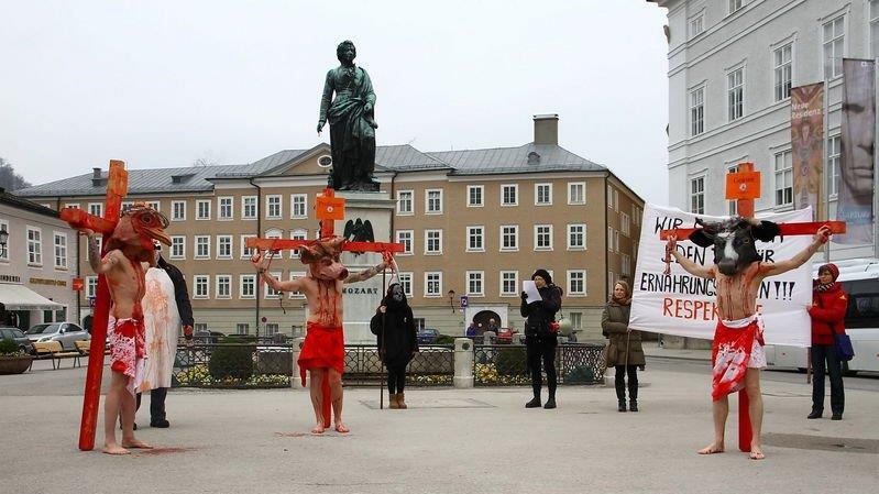 Tierrechtsdemo in Salzburg