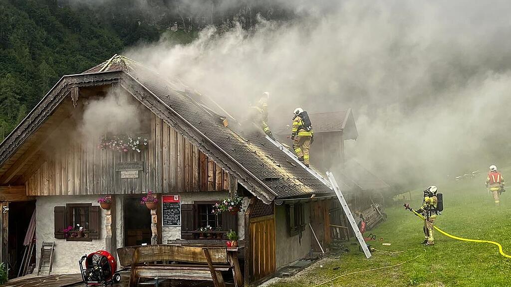 Brand Gruberalm Grubenbachhütte
