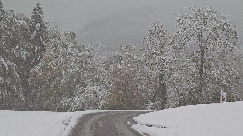 Schnee im Flachgau