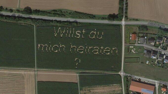 Heiratsantrag Google Maps