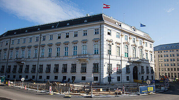 Blick auf das Bundeskanzleramt