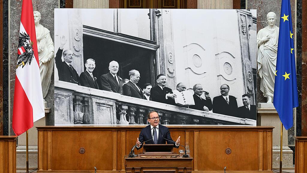 70. JAHRESTAG: UNTERZEICHNUNG DES STAATSVERTRAGS / FESTAKT PARLAMENT: HAUBNER
