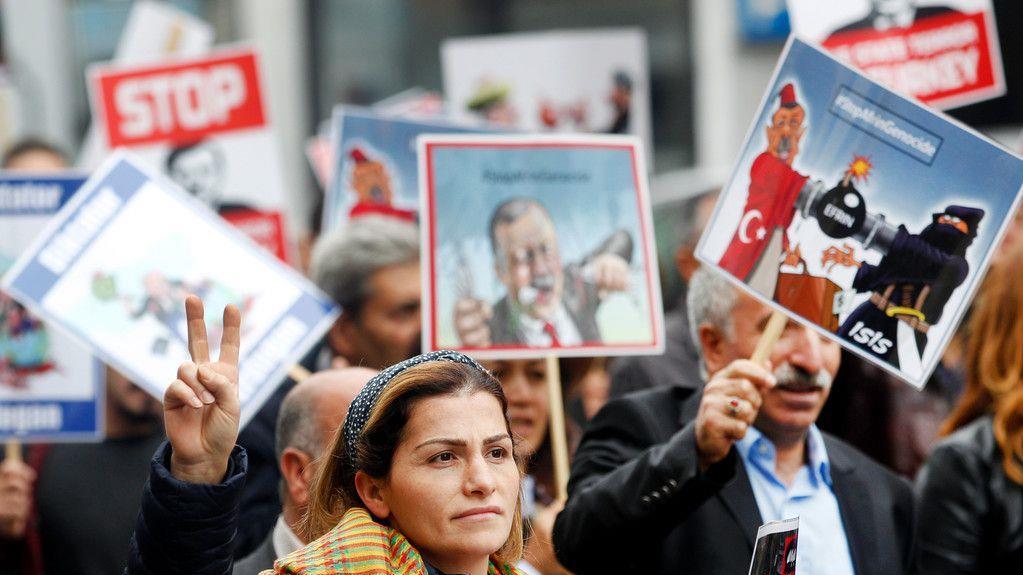 Demos gegen Erdogan in Deutschland