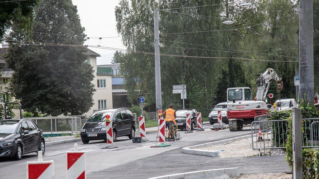 Neuer Kreisverkehr in der Kleßheimer Allee