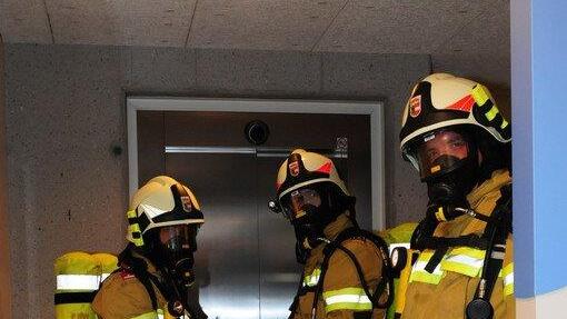 Brandübung in betreutem Wohnheim