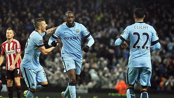 Yaya Toure traf in der 57. Minute zum 1:0