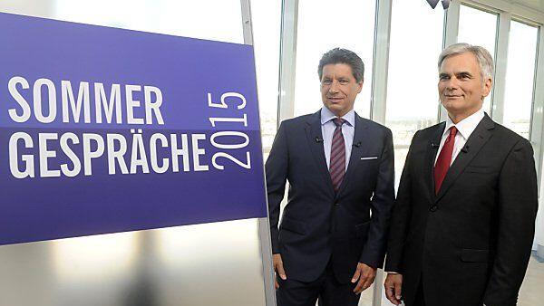 Faymann beim ORF-Sommergespräch