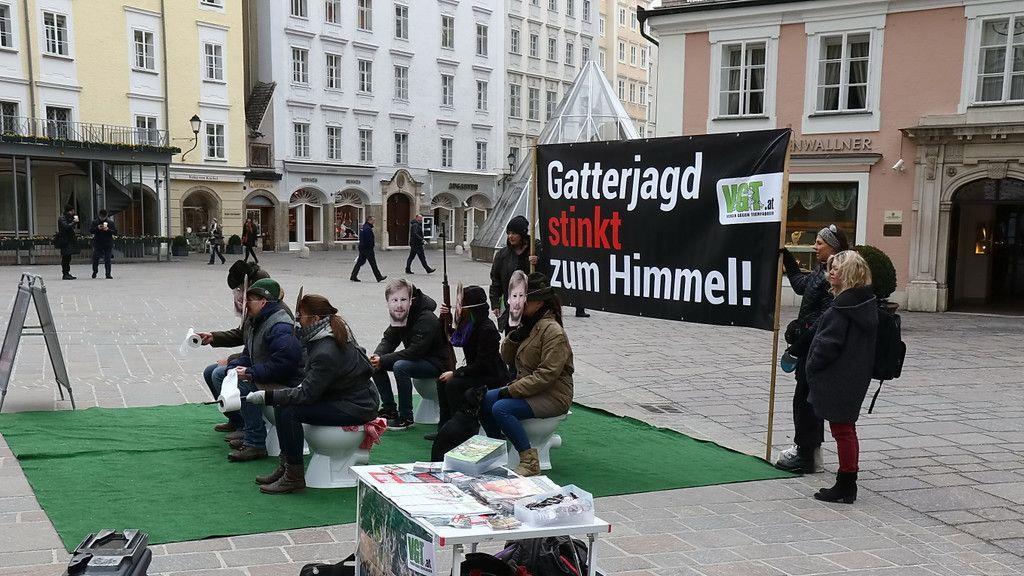 Protestaktion des VGT am Alten Markt