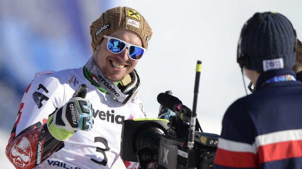 Marcel Hirscher feiert mit Silber im RTL seine dritte WM-Medaille in Vail.