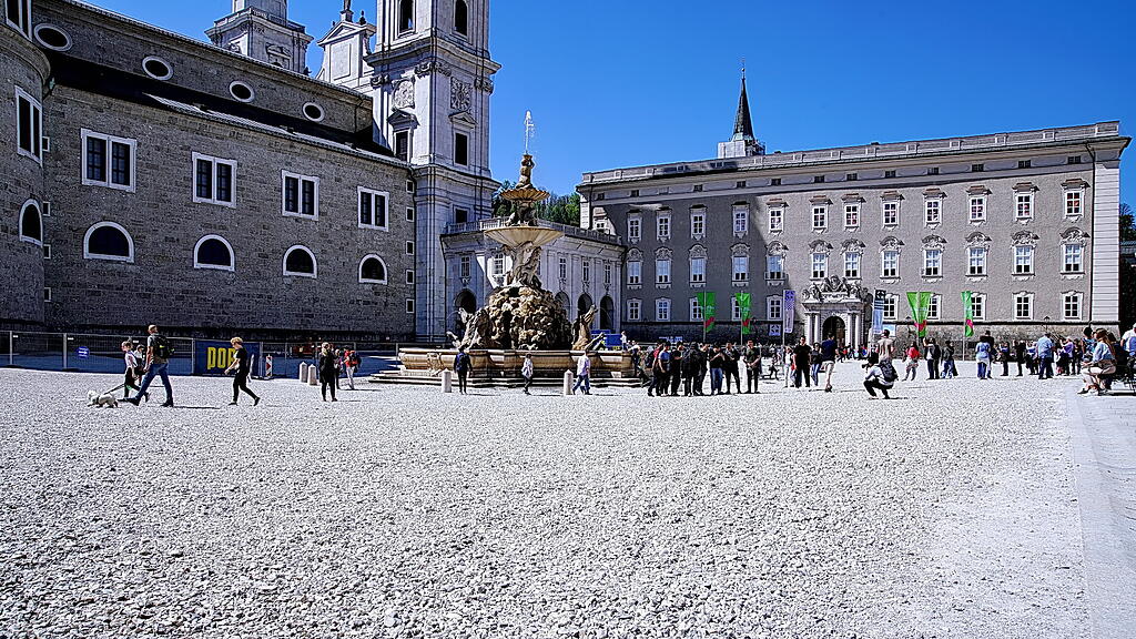Schotter, Residenzplatz, Stadt Salzburg,