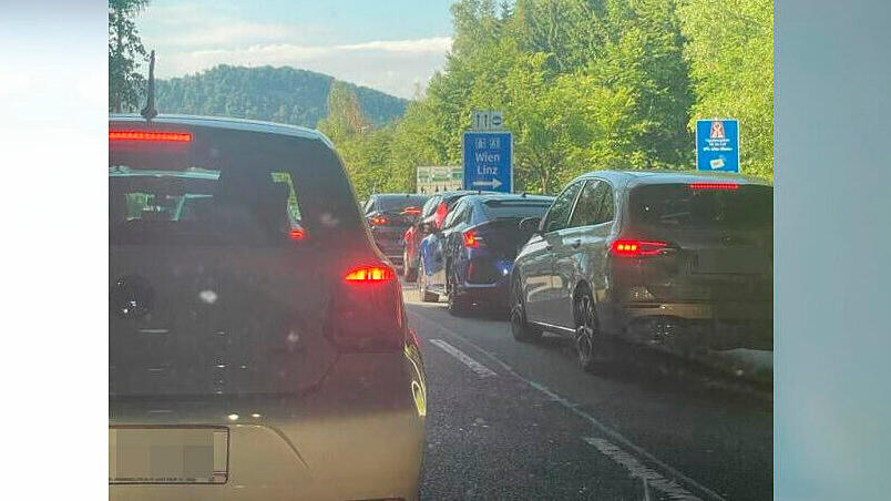 Stau im Salzburger Berufsverkehr