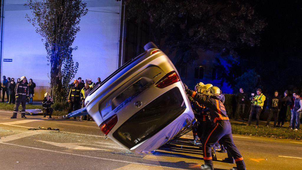 Pkw-Überschlag in der Stadt Salzburg