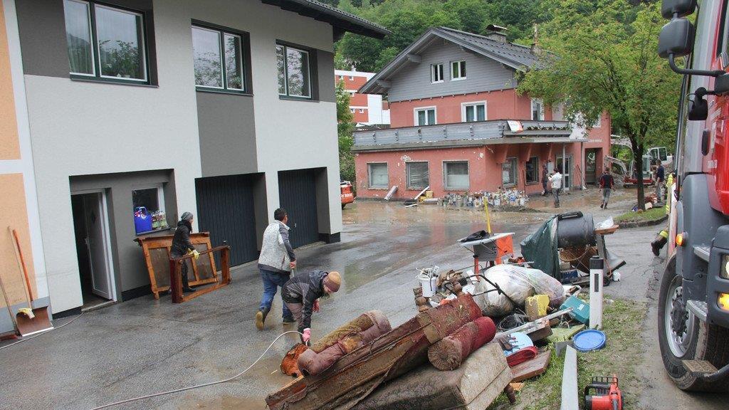 Verwüstung in Hüttau