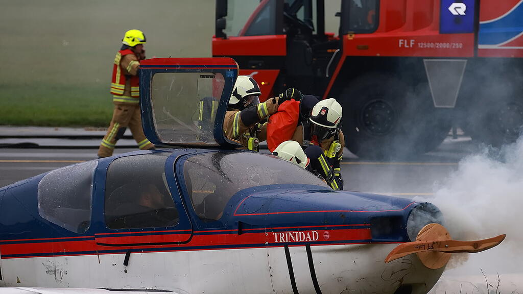 Notfall\u00fcbung am Airport