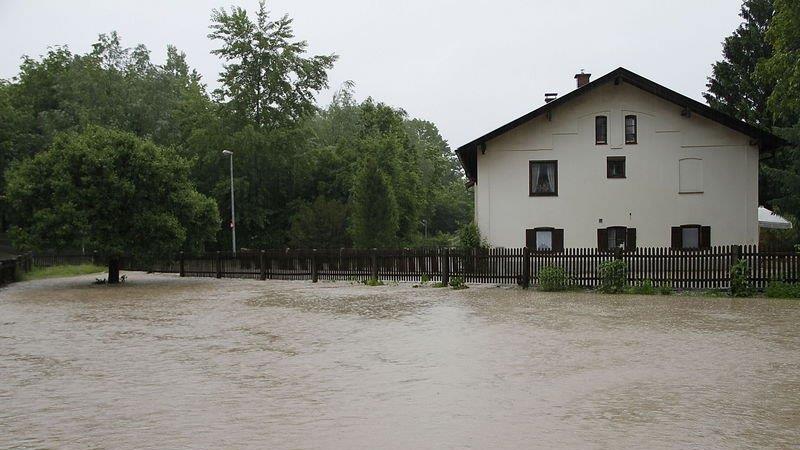 Hochwasser in Freilassing