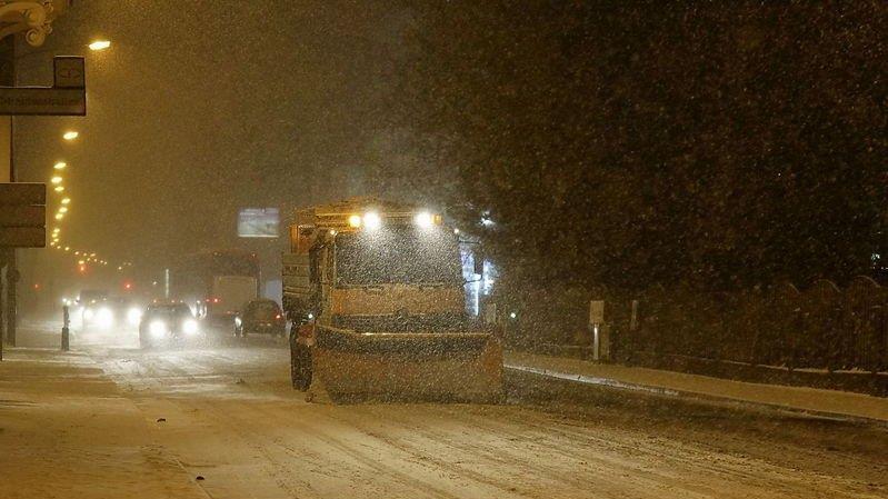 Schneechaos in der Stadt Salzburg