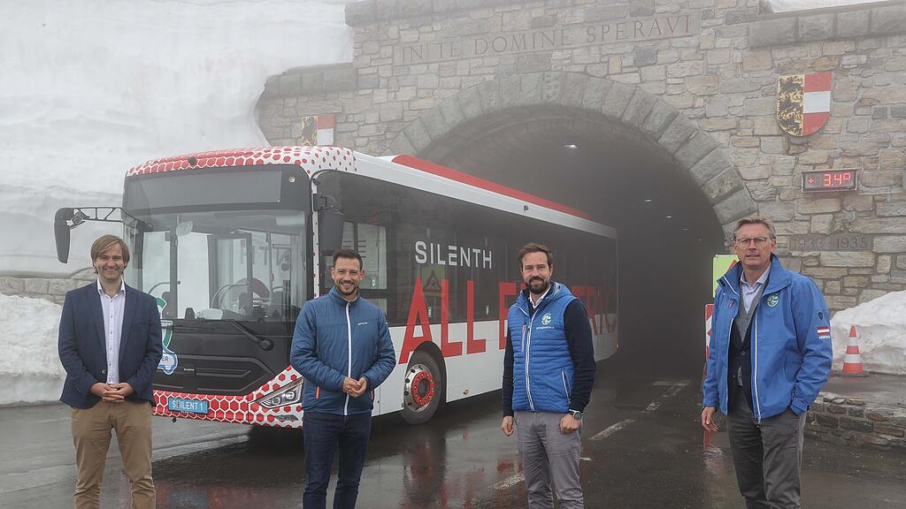 Elektro-Bus am Gro\u00dfglockner