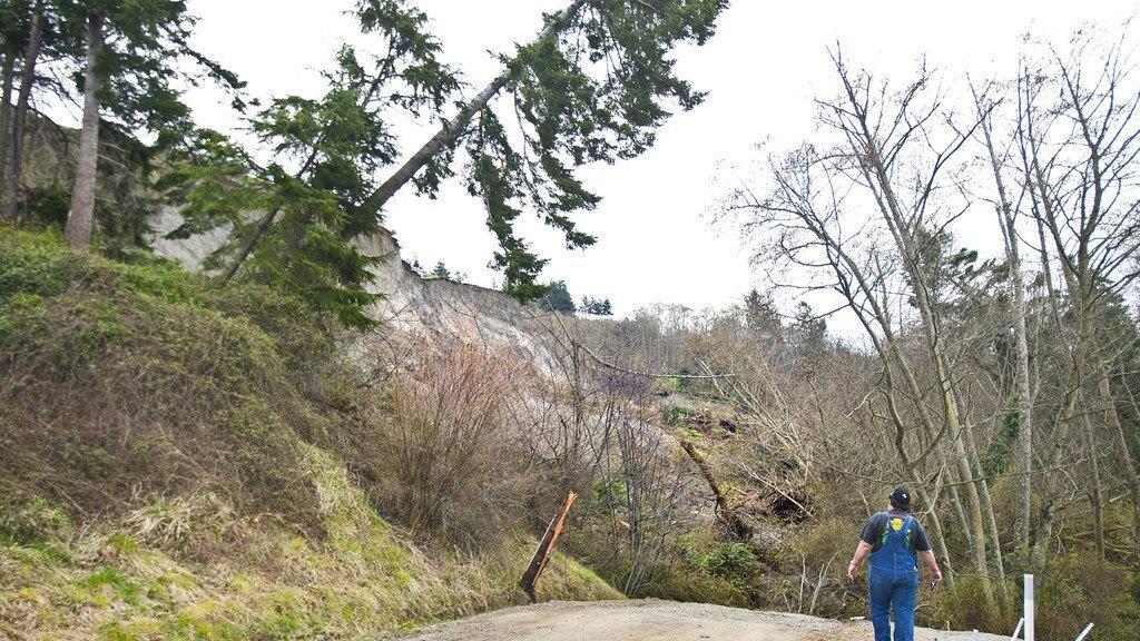 Massiver Erdrutsch auf Insel Whidbey im US-Bundesstaat Washington