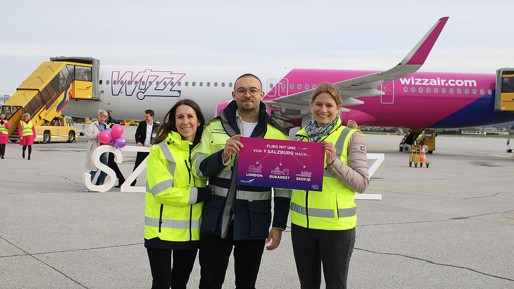 Erstlandung Wizz Air Salzburg