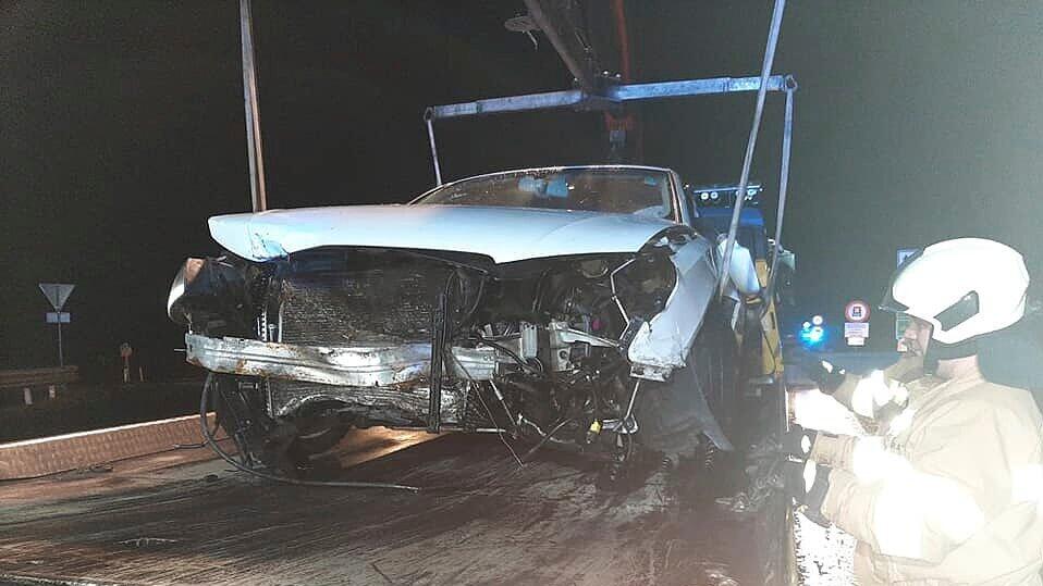 Auto-Absturz bei Nußdorf