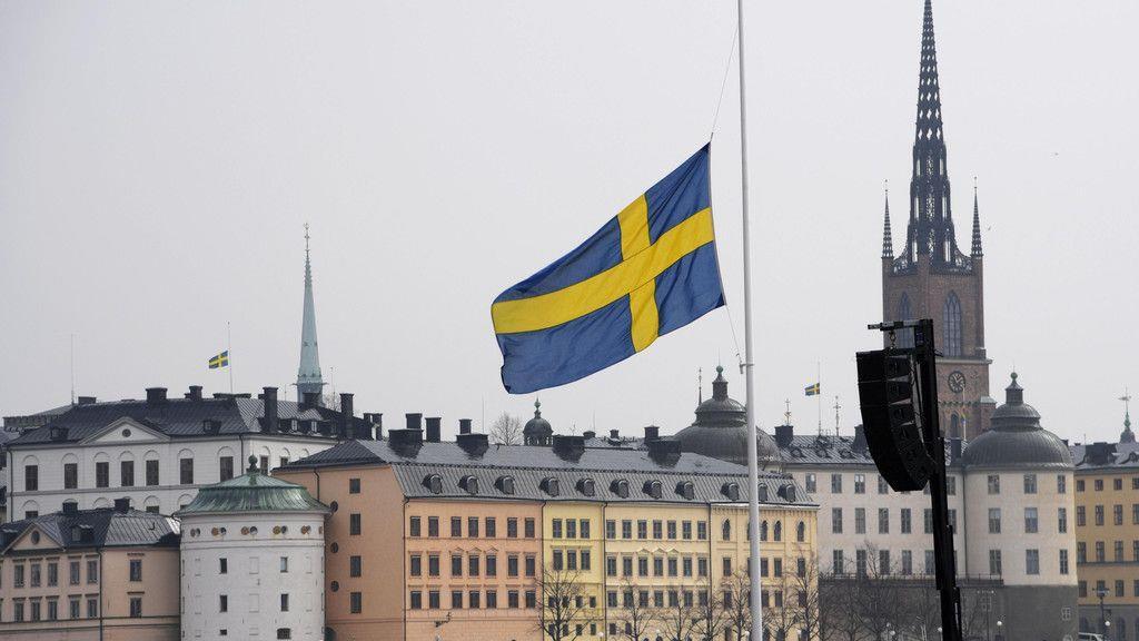 Schweigeminute in Stockholm