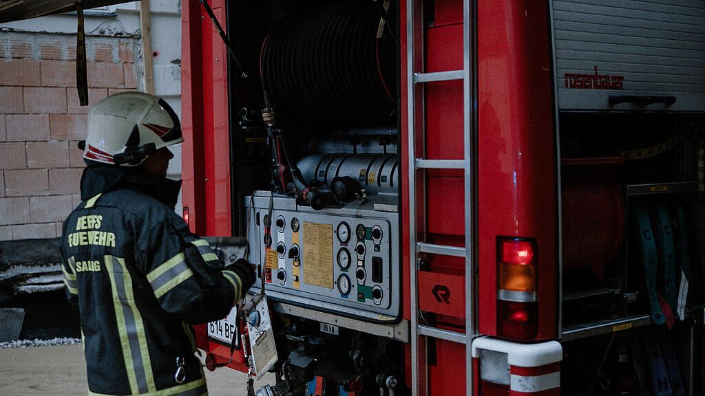 Feuerwehrübung im neuen Seniorenwohnhaus Nonntal
