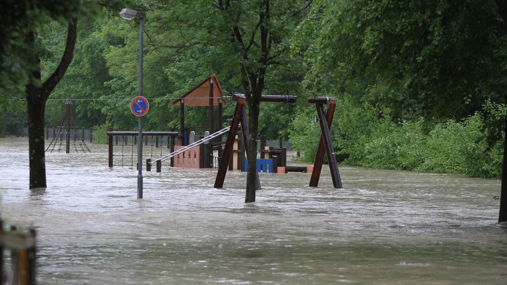 Hochwasser in Trostberg