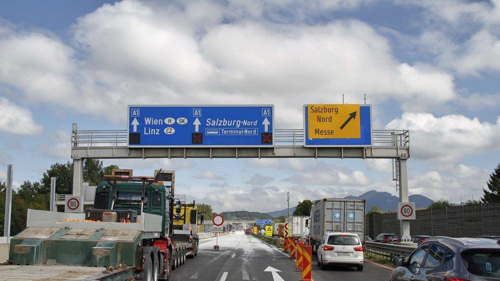 Neue Verkehrsführung bei Salzburg-Mitte