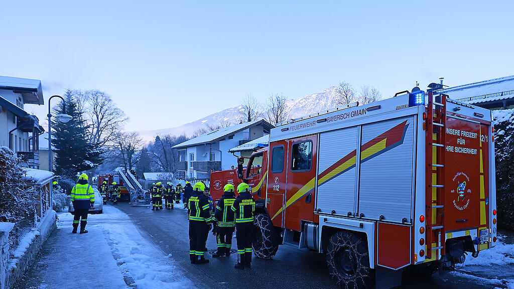 Gästehaus-Brand in Bayerisch Gmain