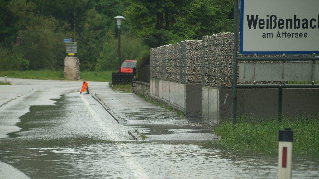 Hochwasser Mondsee/Attersee